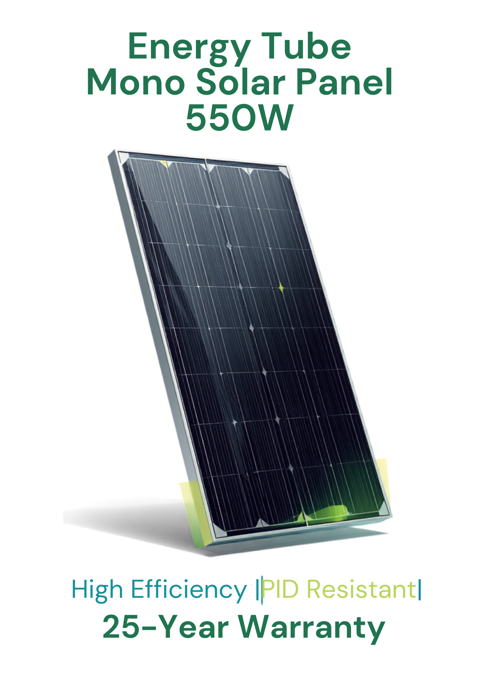 ENERGYTUBE Mono Solar Panel 550W